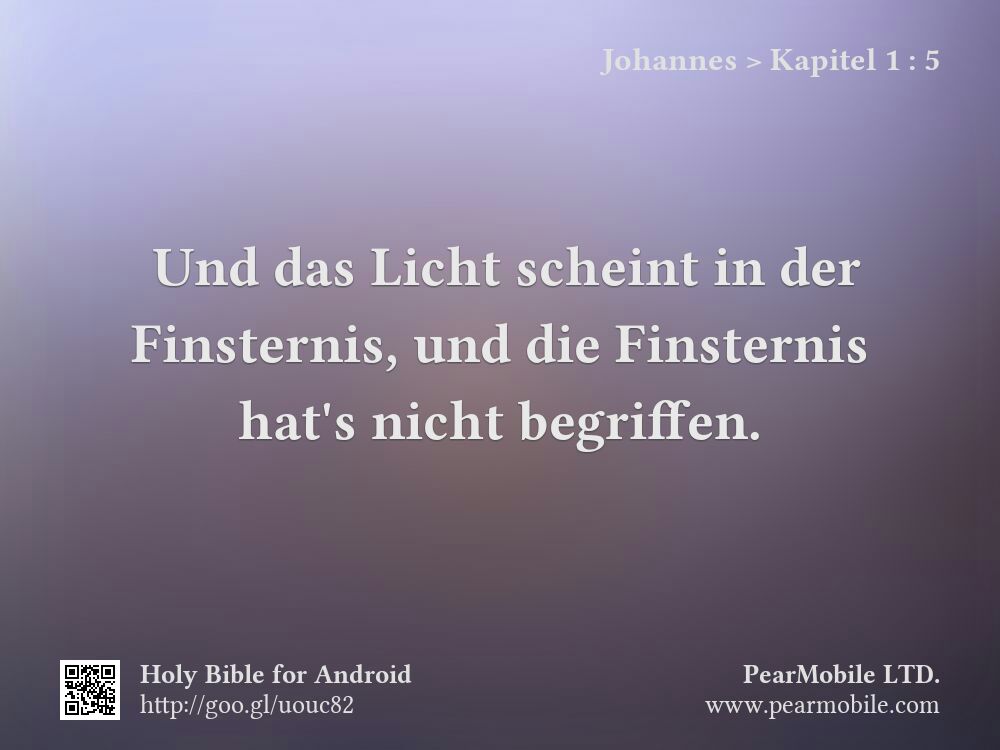 Johannes, Kapitel 1:5